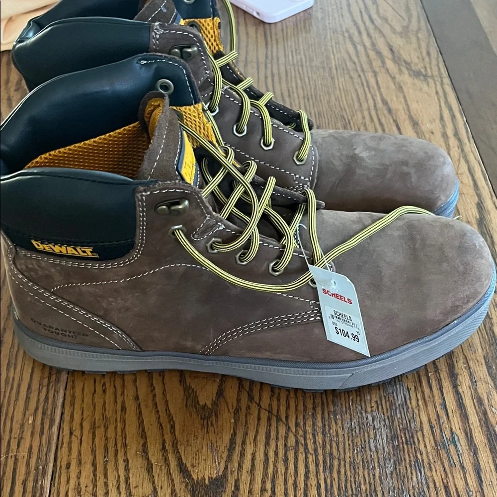 Dewalt industrial Brown Men's lace up , steel toe Work Boots